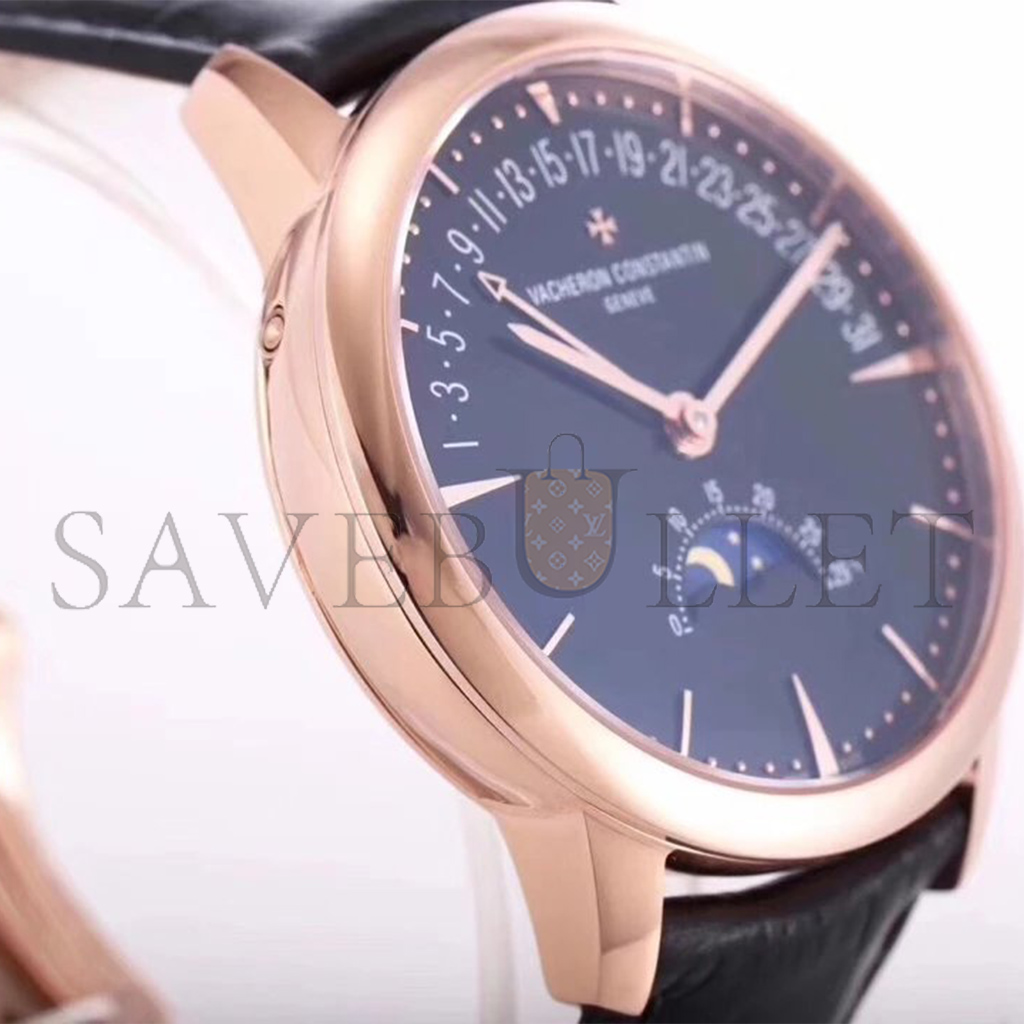 vacheron Co*sta*t*n patrimony moon phase retrograde date 42.5 mm watch 4010u/000r-b329